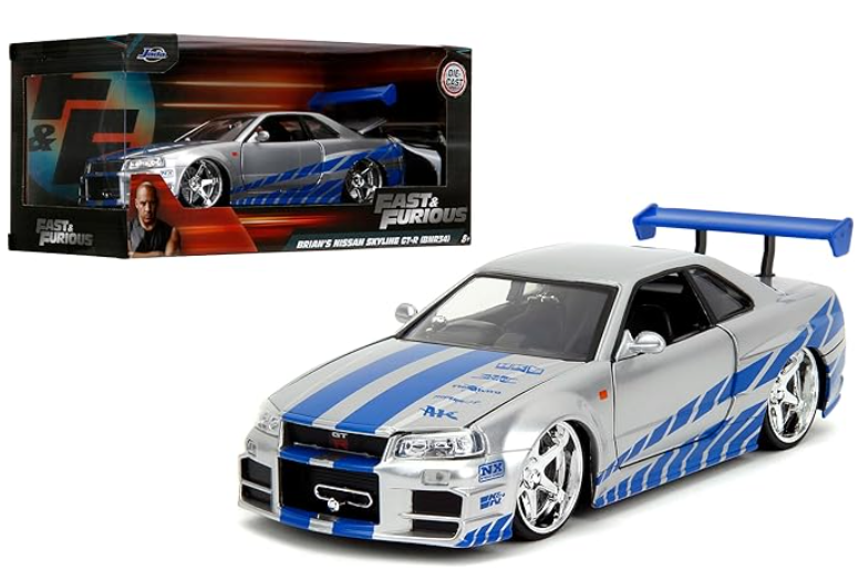 Brian's Nissan Skyline GT-R(BNR34) Velozes e Furiosos Jada Toys 1:24