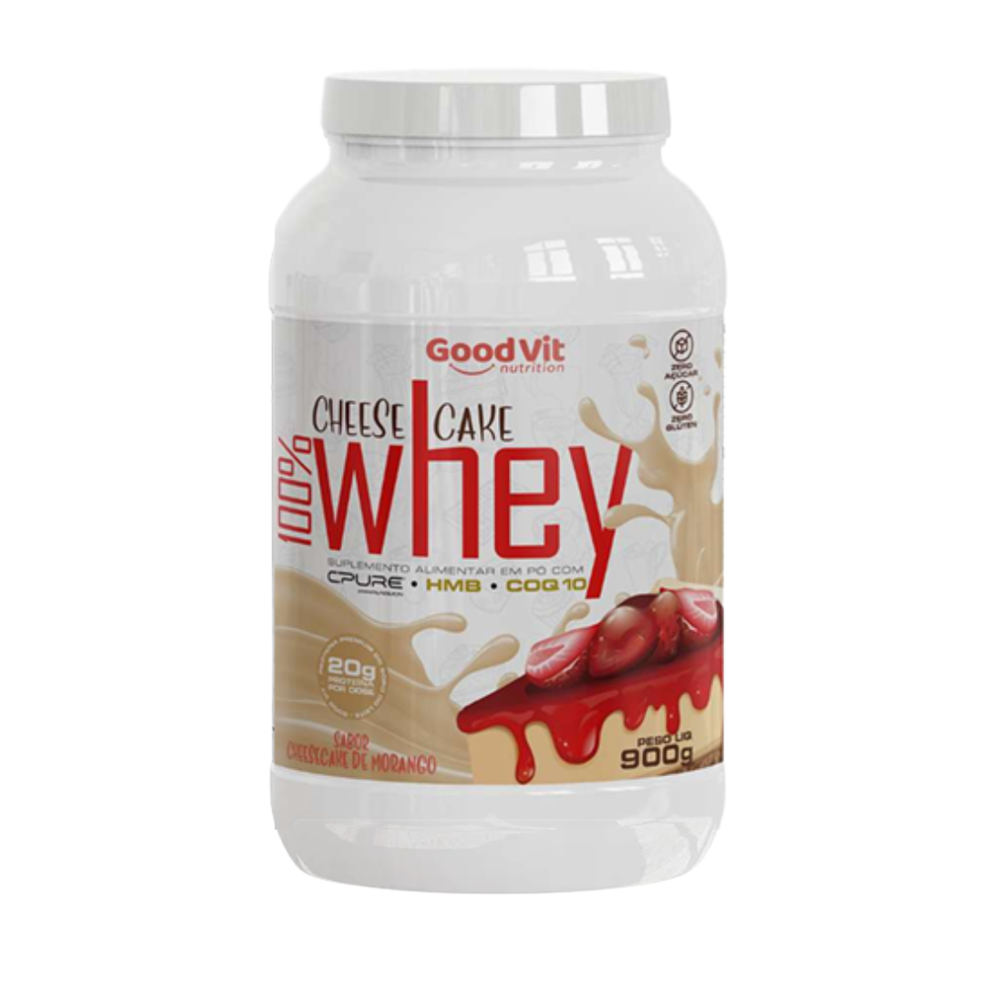 Good Vit 100% Whey 900g   Baunilha, Cheesecake e Choco Belga
