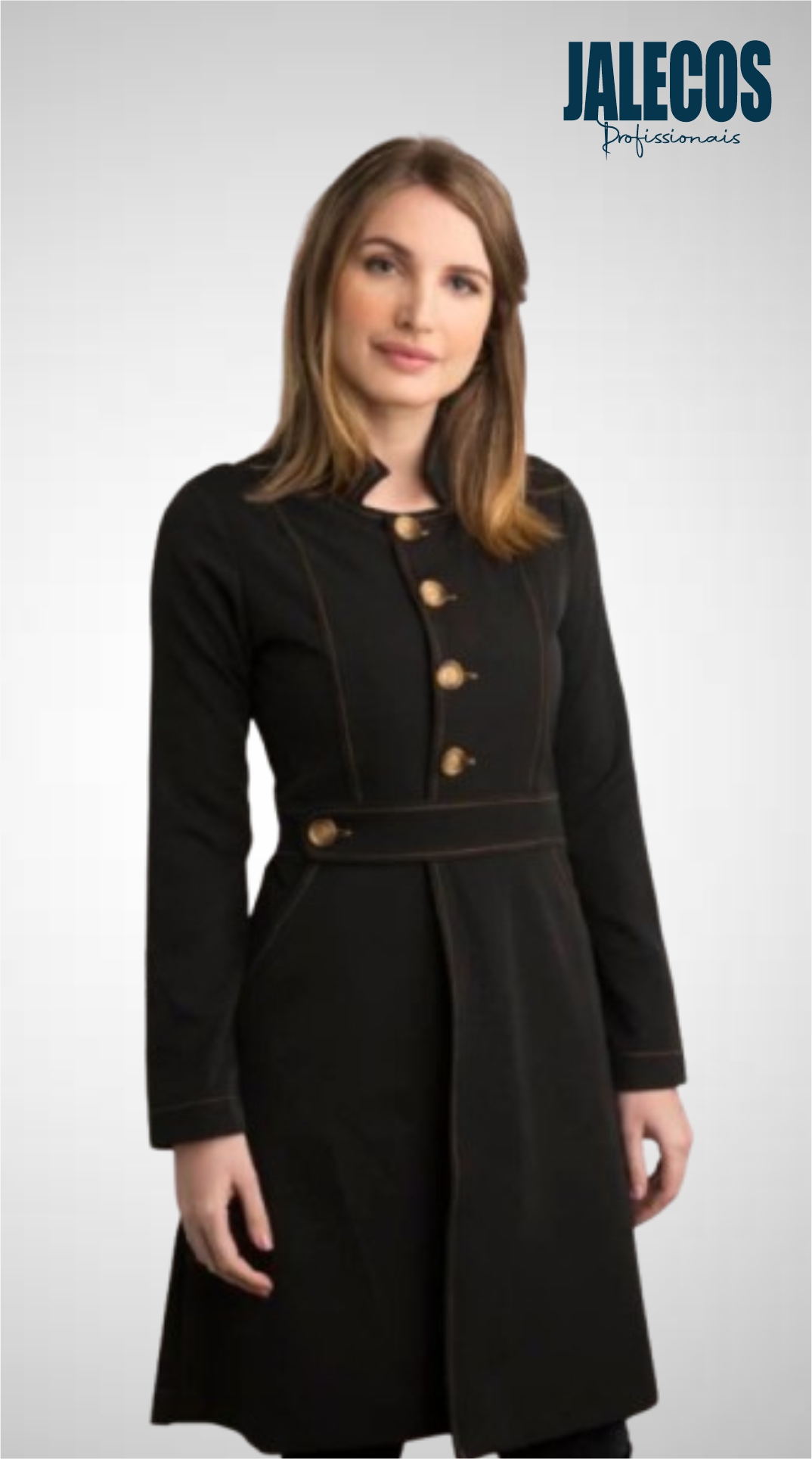 Jaleco Elegance Preto