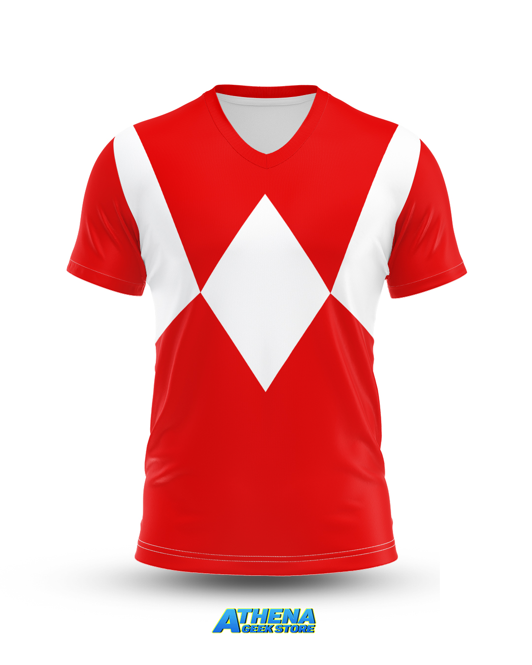 Camiseta Mighty Morphin Power Rangers Vermelho