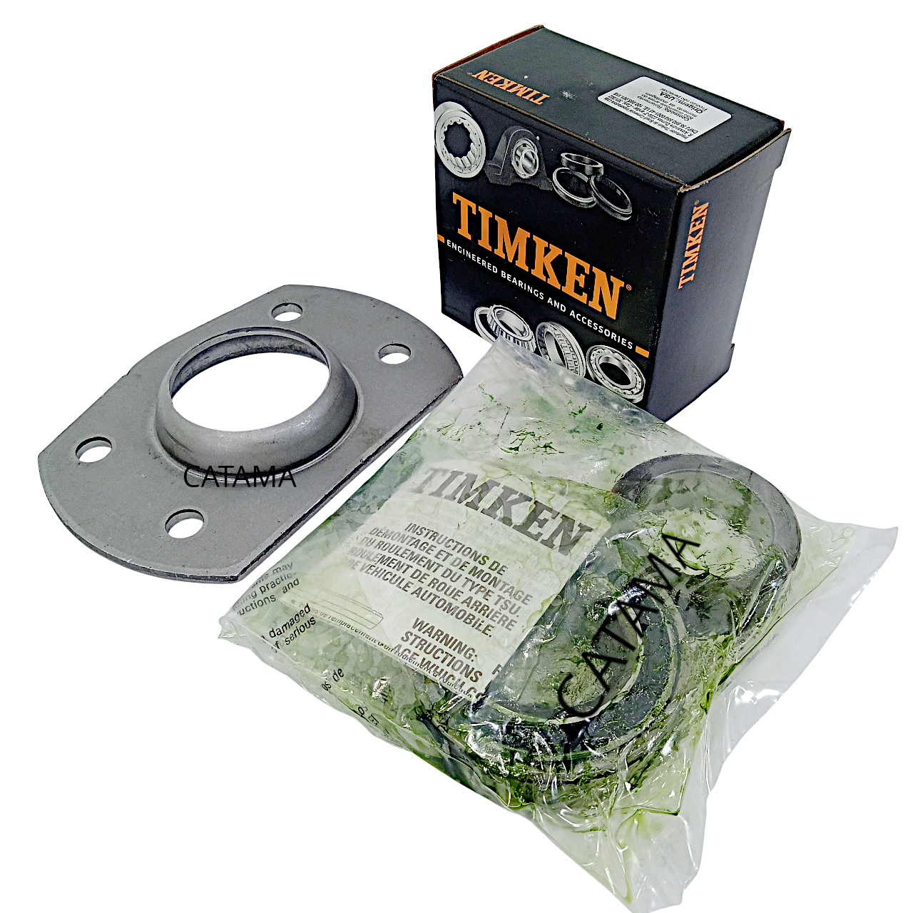 Jg Flange Fixação (01 RODA) Com Rolamento U298 Traseiro Ranger 2001 ate 2005