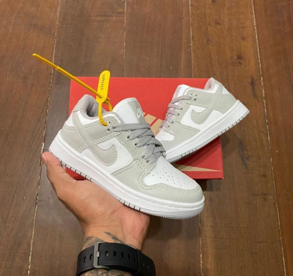 Tênis Dunk Low Grey Fog - Infantil