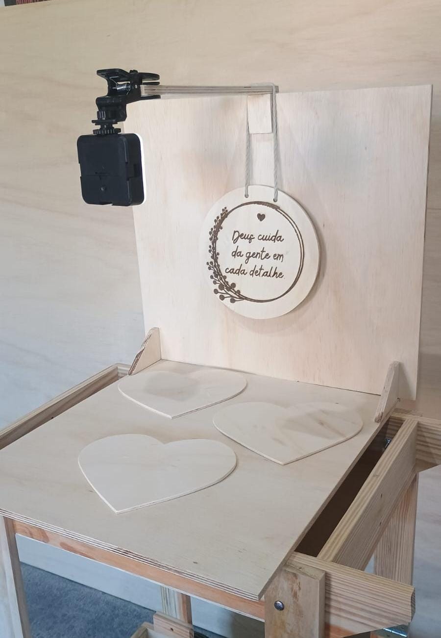 Cenário de Fotos com Iluminação em LED   Kit Estúdio Portátil