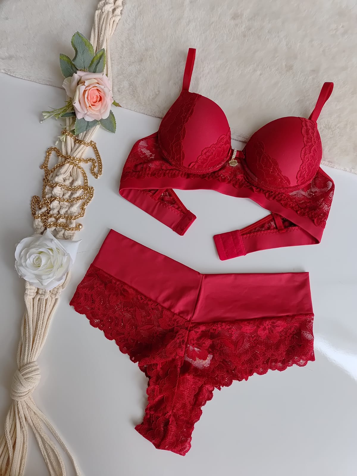 CONJUNTO MICRO FIBA  DE RENDA