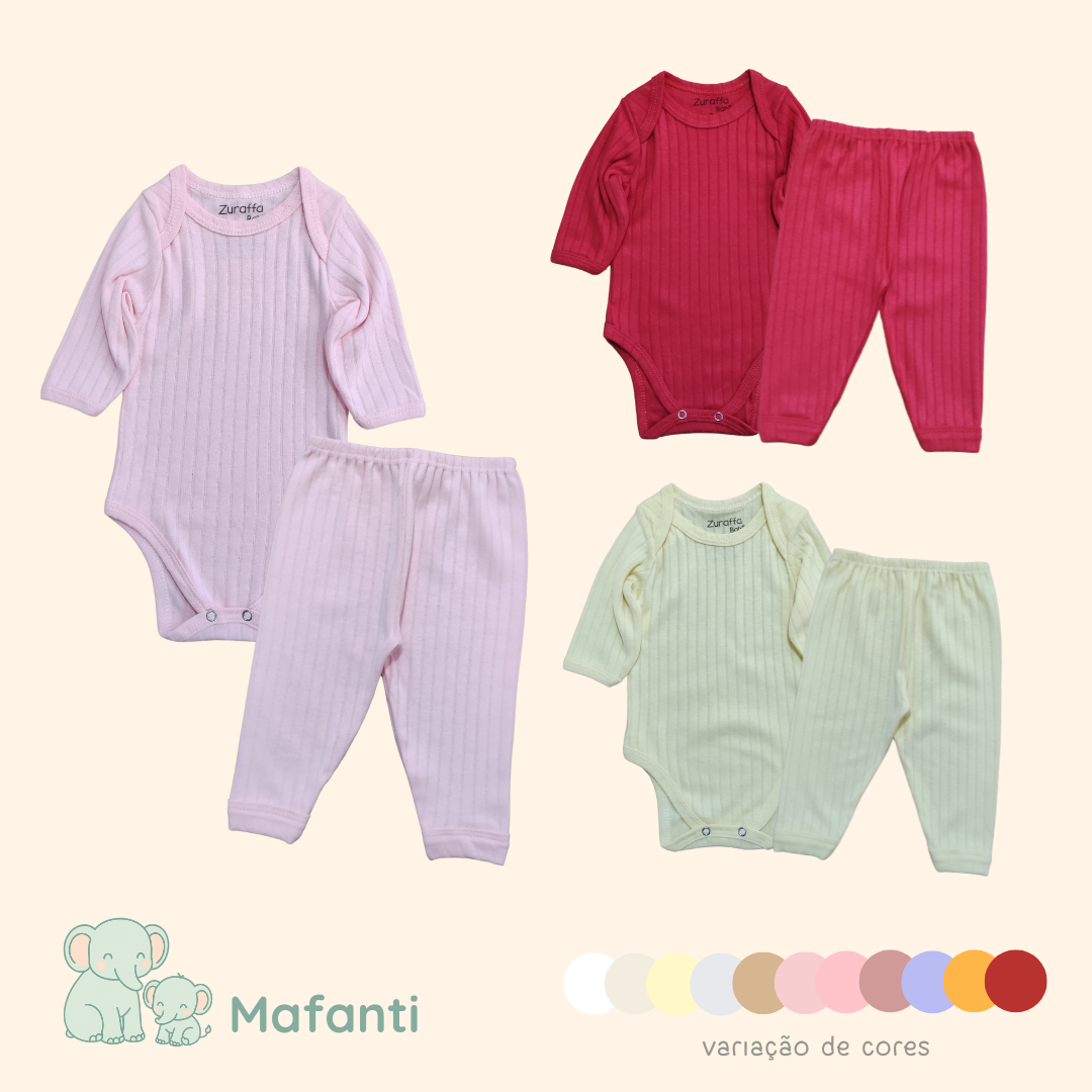 KIT 3 CONJUNTOS MANGA LONGA COMFORT FEMININO - 443F