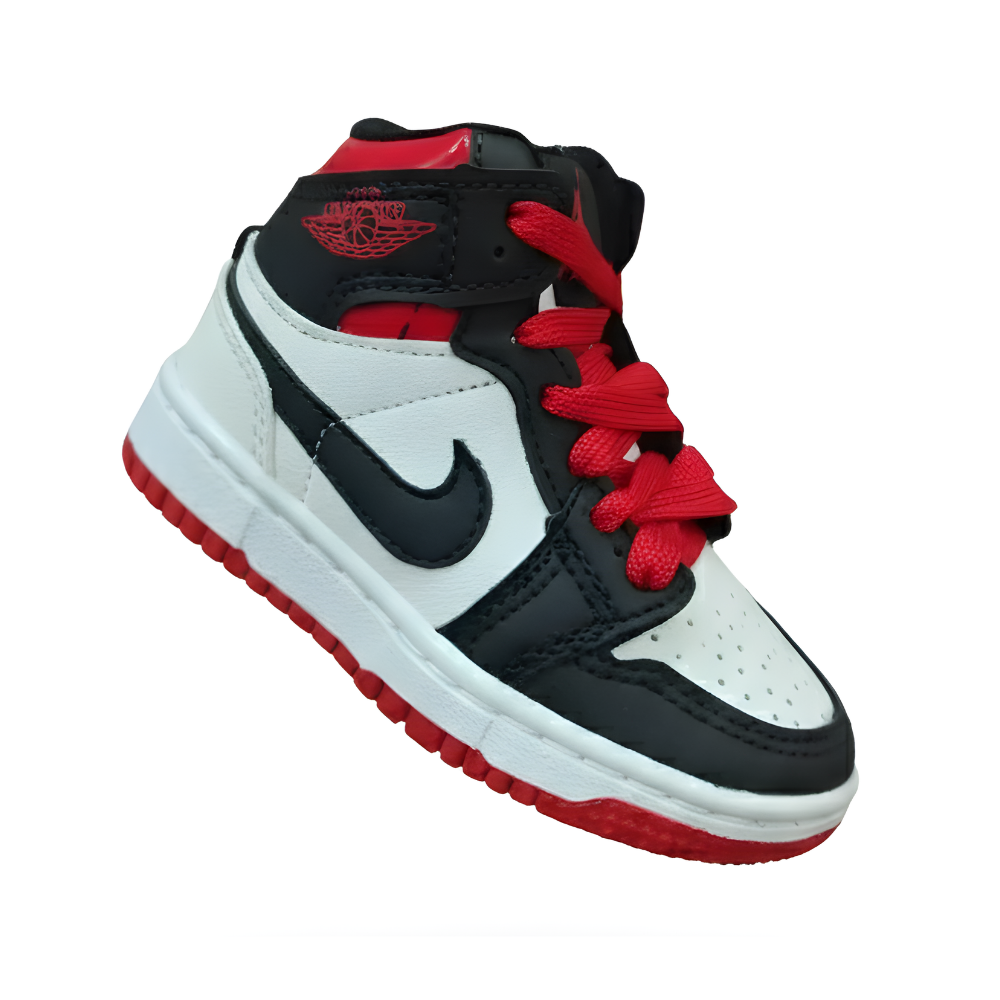 Tênis Jordan Linha Baby Preto/Vermelho