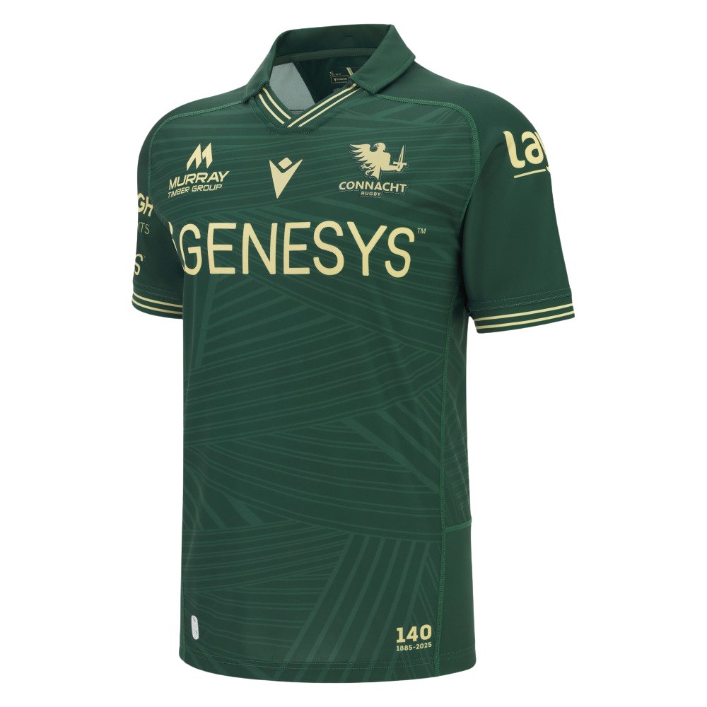Camisa Macron Connacht Rugby 2025/26 - Special Edition 140º Anniversary