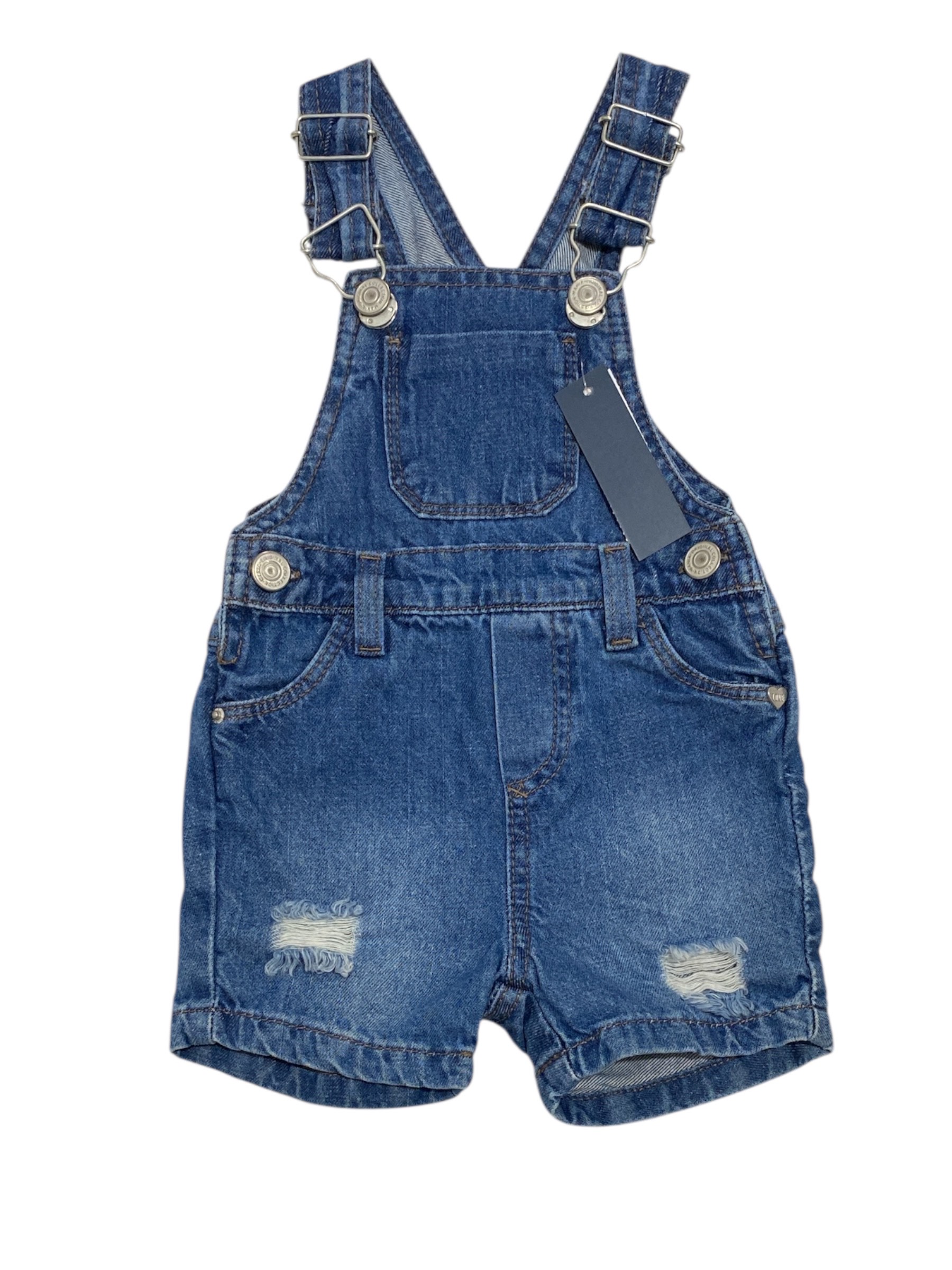 JARDINEIRA FEMININA 4036 JEANS MANIA KIDS