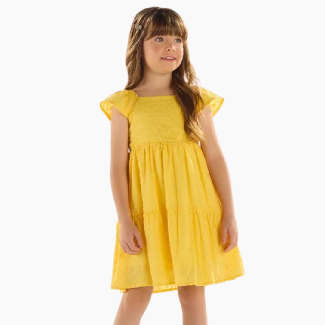 Vestido Infantil em Laise Forrado