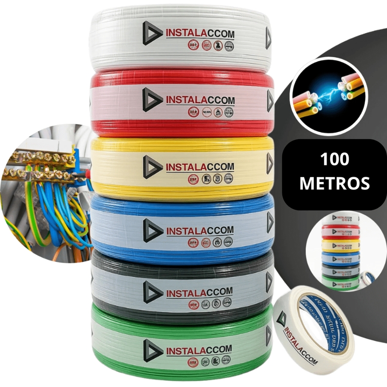 CABO ELÉTRICO INSTALACCOM 4MM ( 100 METROS)