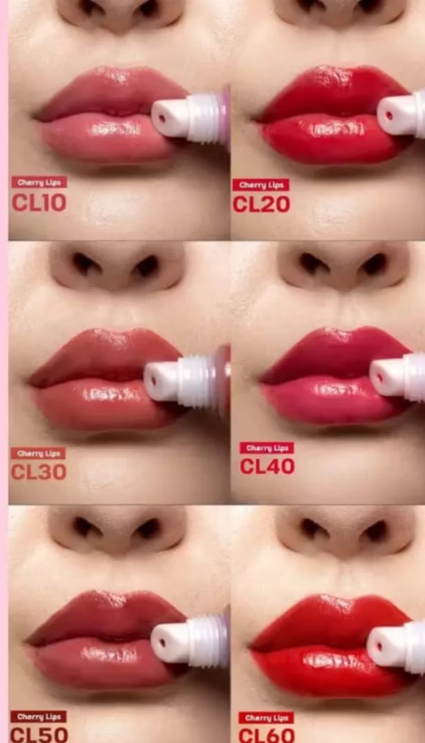 Gloss Balm Labial Hbl6503-5 Rubyrose Lip Bálsamo / Hidratante / Cherry Lips Linha Rosa