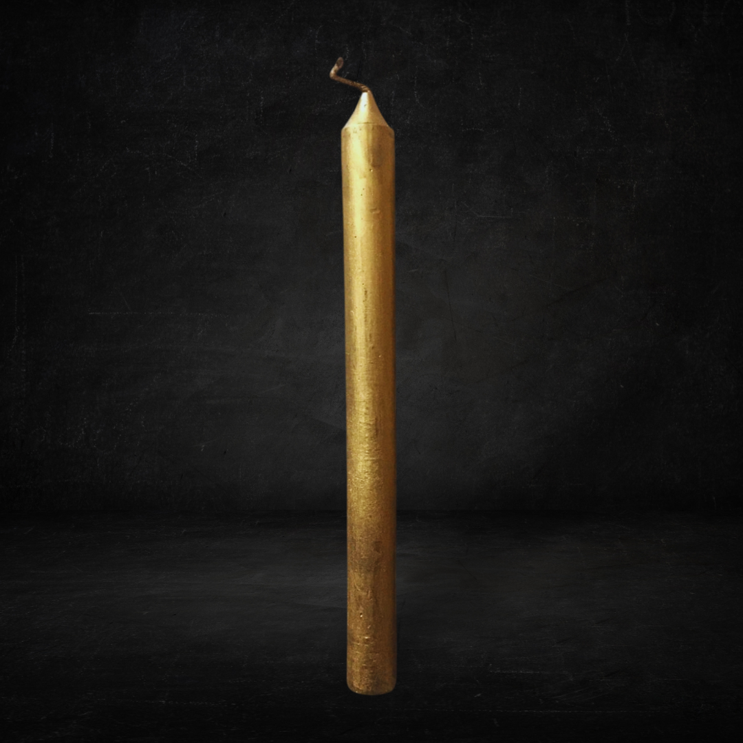 Vela Palito Dourada - 18 cm