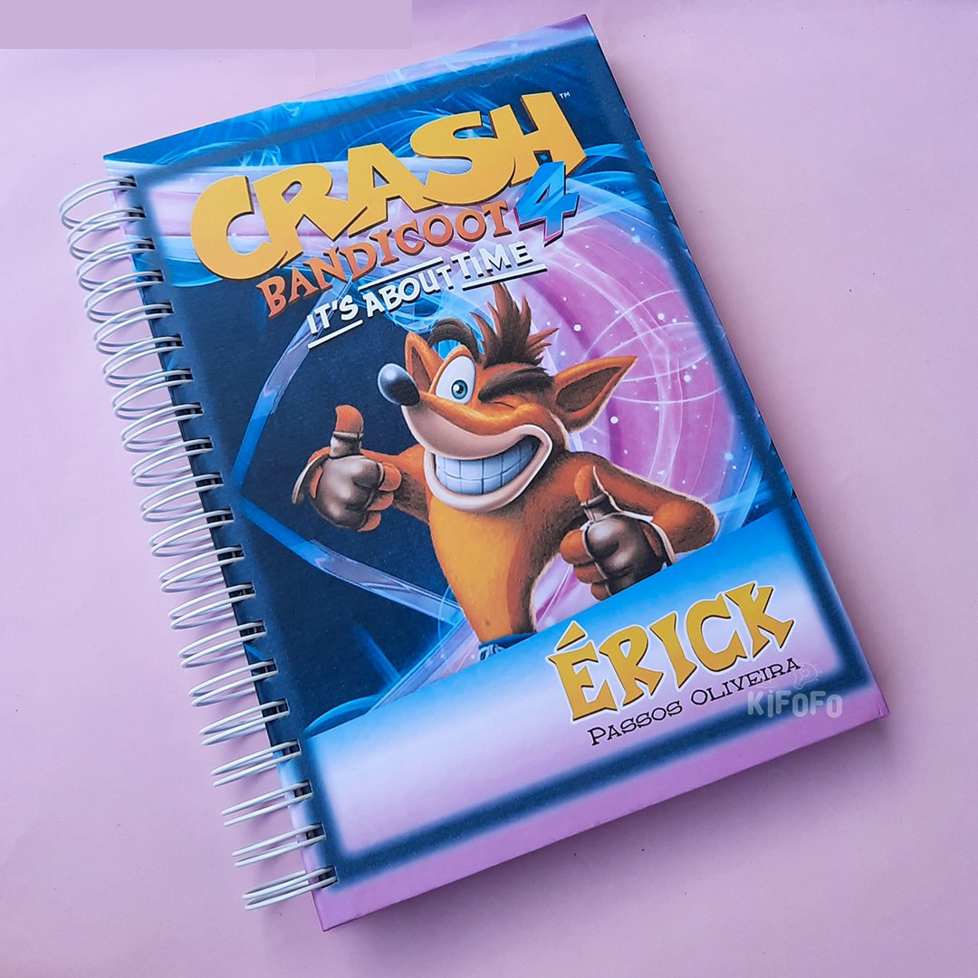 Caderno Personalizado - Crash Bandicoot