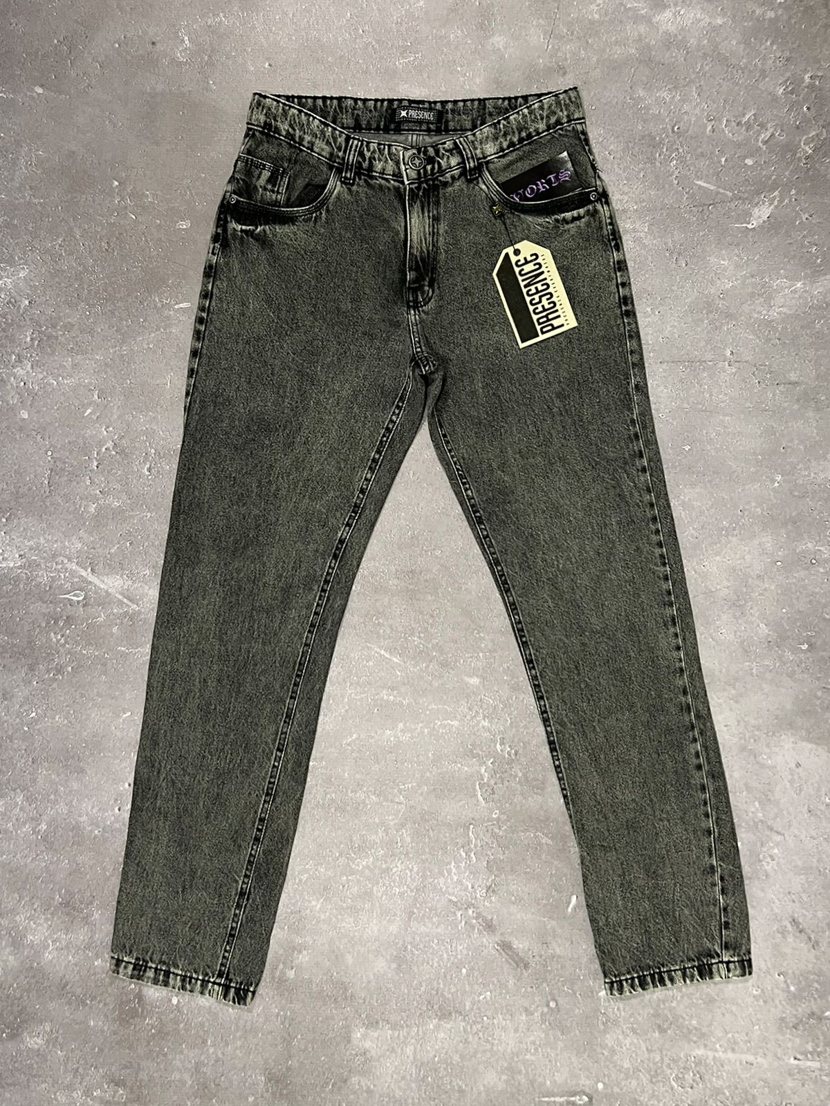 CALÇA JEANS PRESENCE - Reta estonada