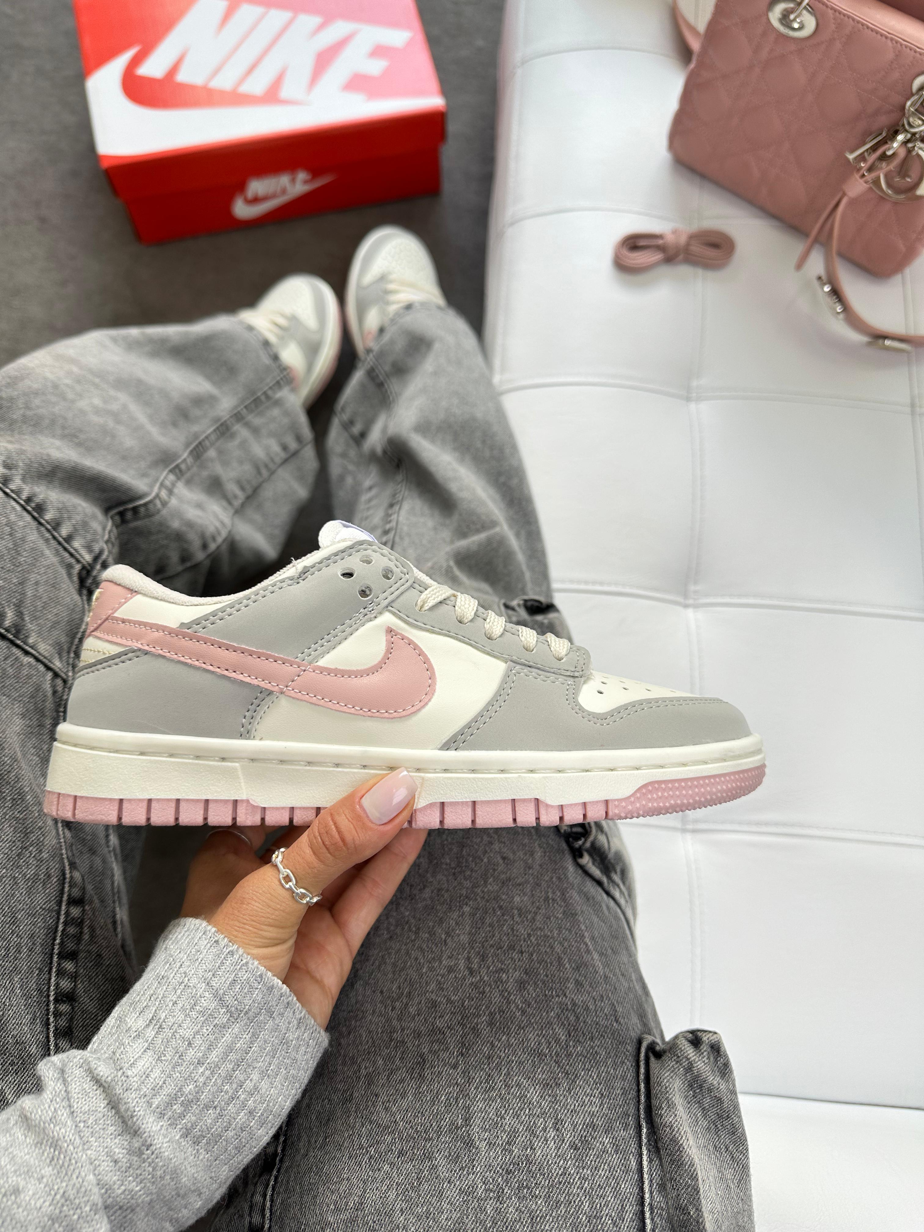 Nk Dunk Low Cinza Rosa