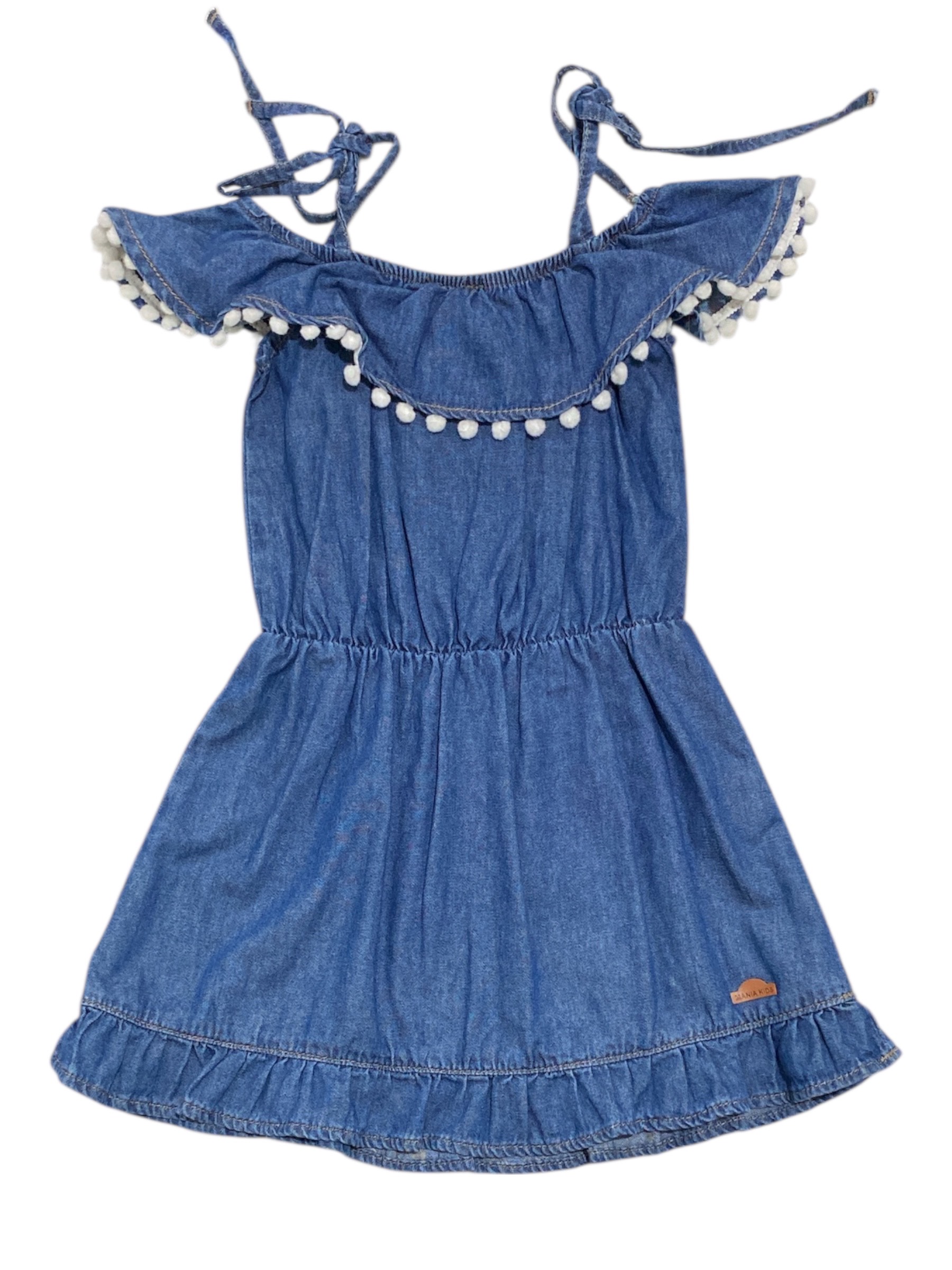 VESTIDO FEMININO 5076 JEANS MANIA KIDS