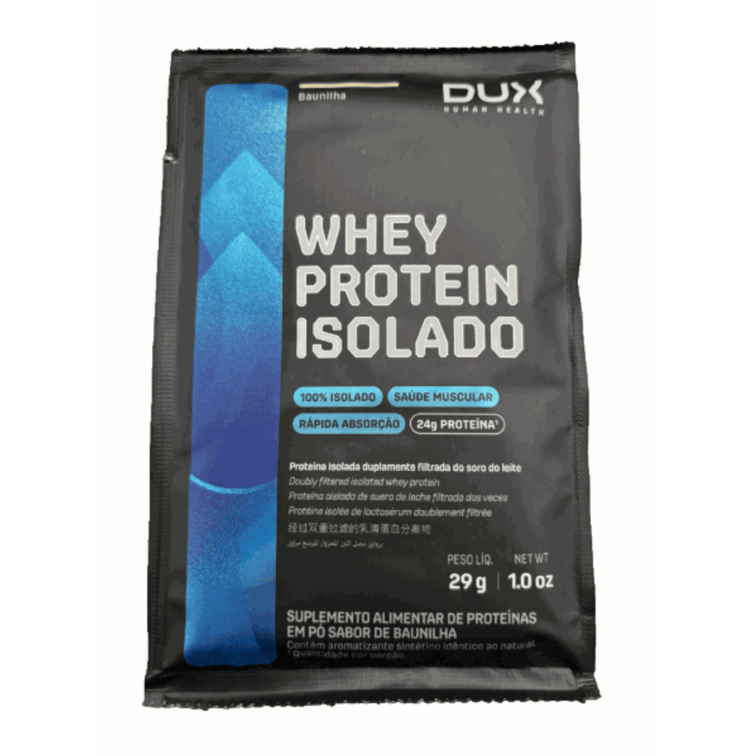 Whey Protein Isolado DUX Sachê - Pureza Máxima, Sabor Real e Alta Performance