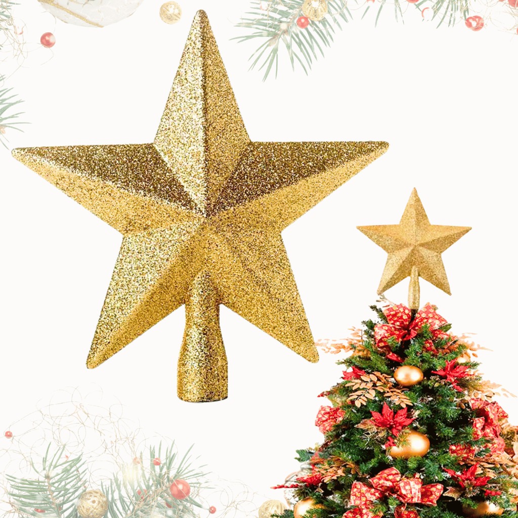 Estrela Ponteira Natalina   O Toque Final Que Sua Árvore Merece!