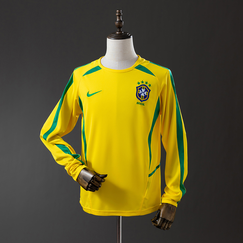 Camisa Brasil Retrô Manga Longa I 2002
