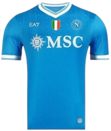 Camisa Napoli I 25/26 - Torcedor EA7 Masculina - Azul