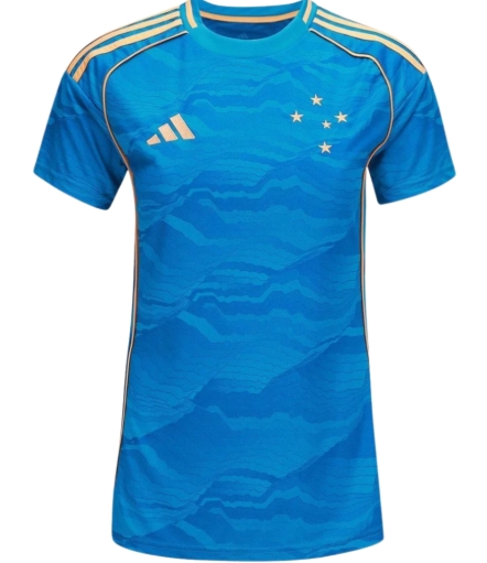 Camisa Cruzeiro III 25/26 Torcedor Adidas Feminina - Azul