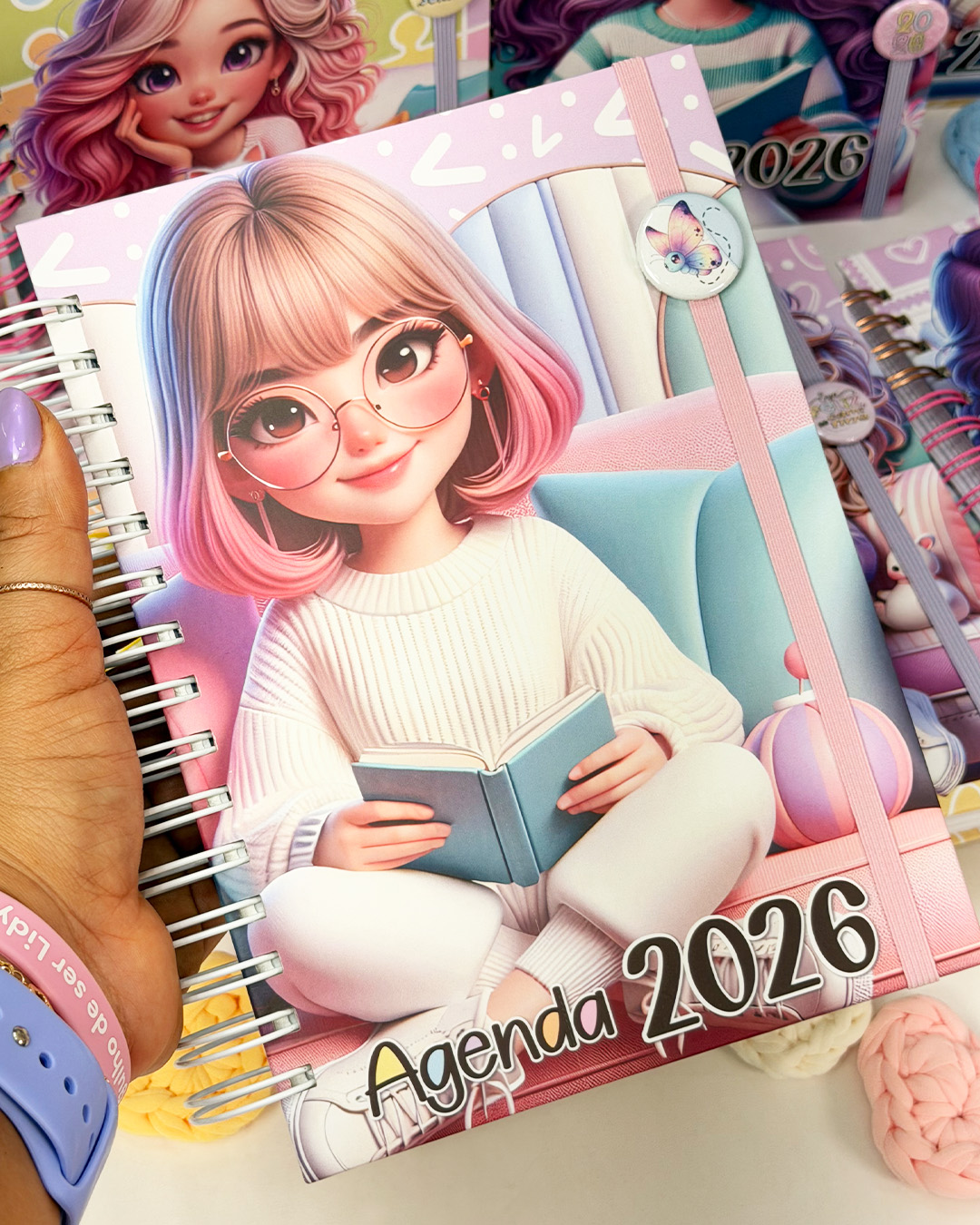 Agenda 2026 Aurora   Recomeços Encantados | Coleção Meninas Encantadas (A5 | Capa Dura | Wire-o)