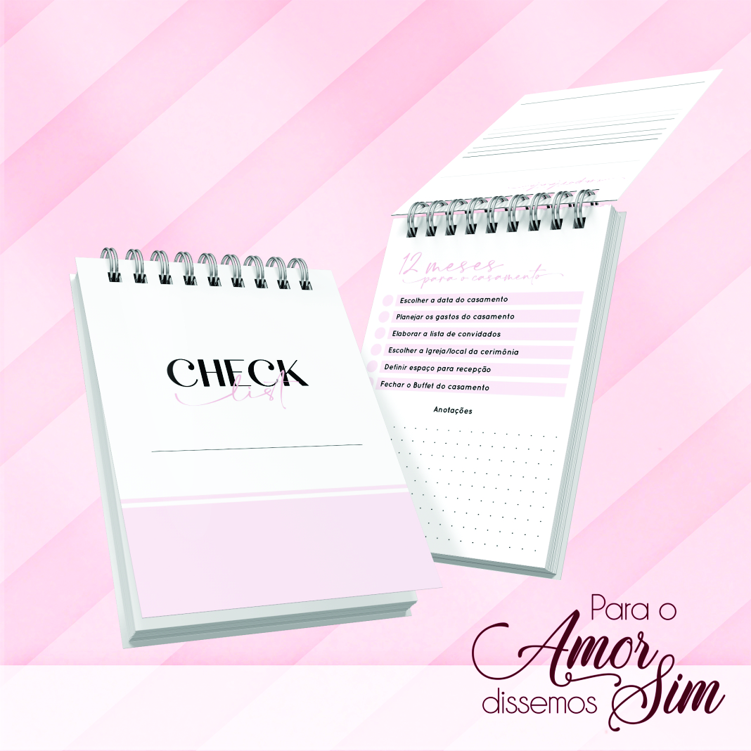 Bloco Check List da Noiva