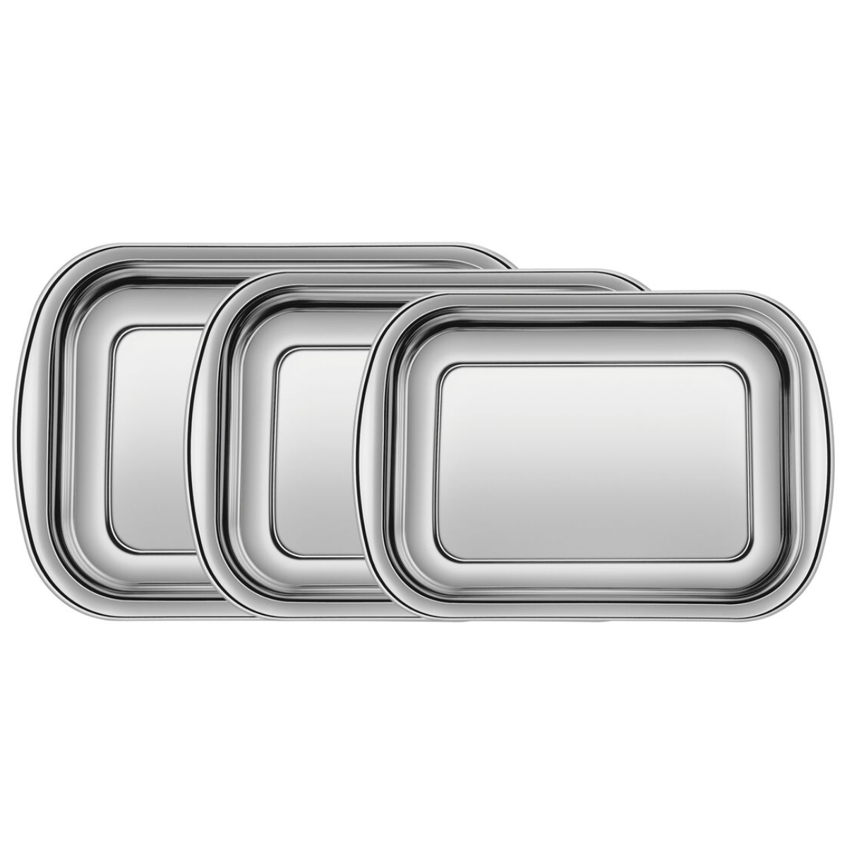 Jogo de Assadeiras Tramontina Cosmos em Aço Inox com 3 Peças