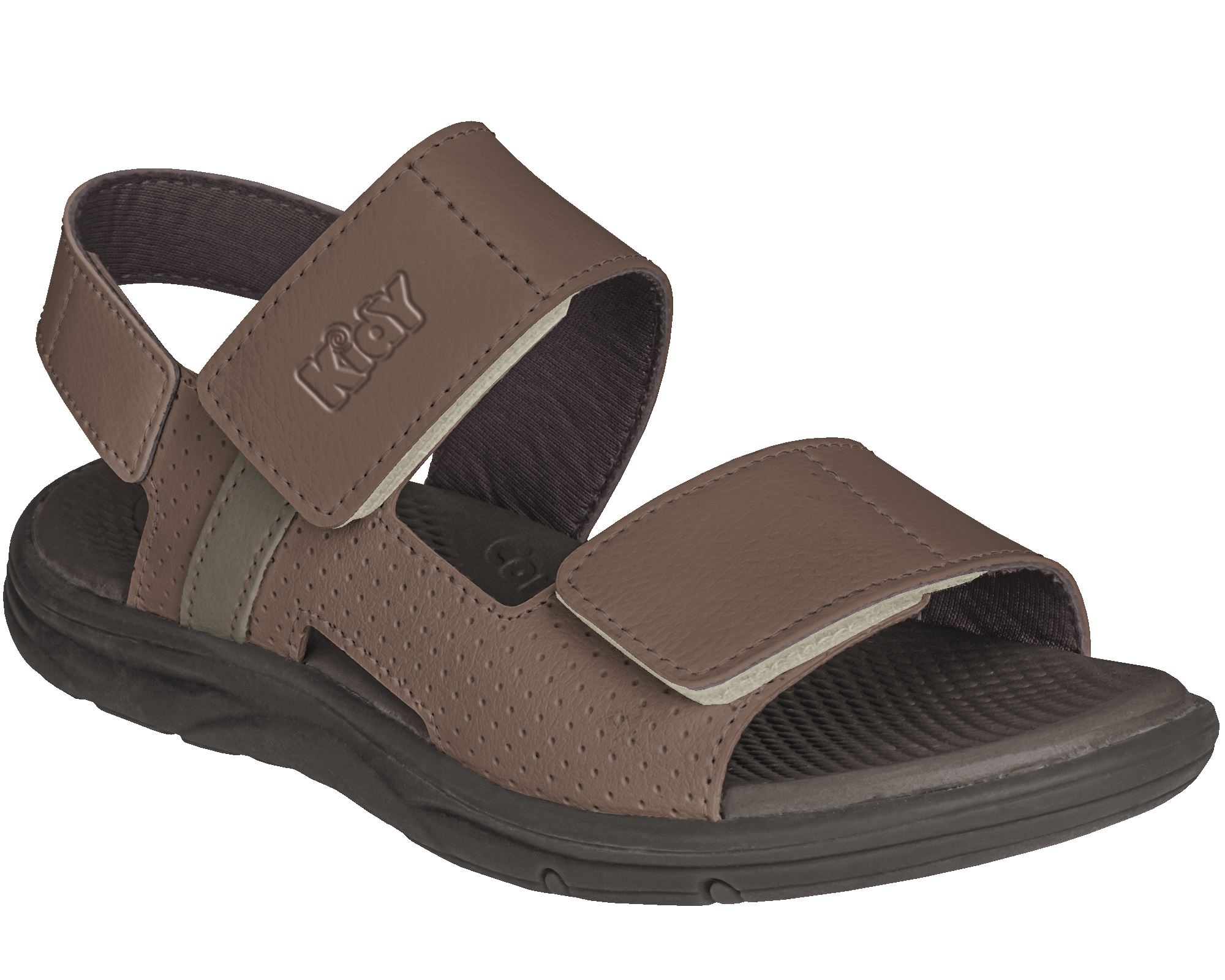 SANDALIA COMFORT CASTANHO/TAUPE KIDY