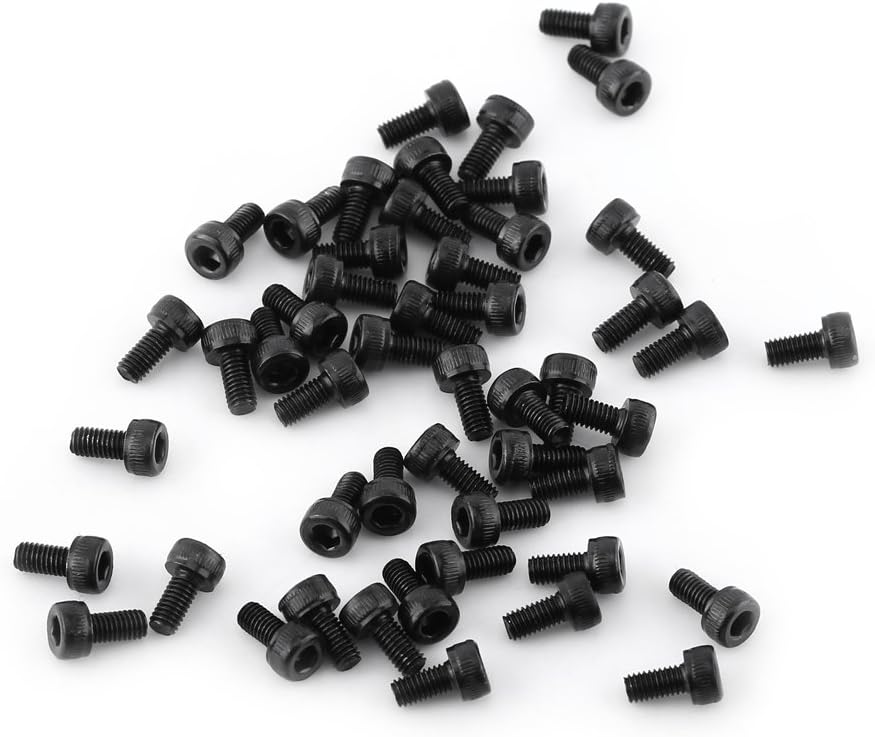Parafusos de Cabeça Sextavada Preta M3 de Alta Resistência