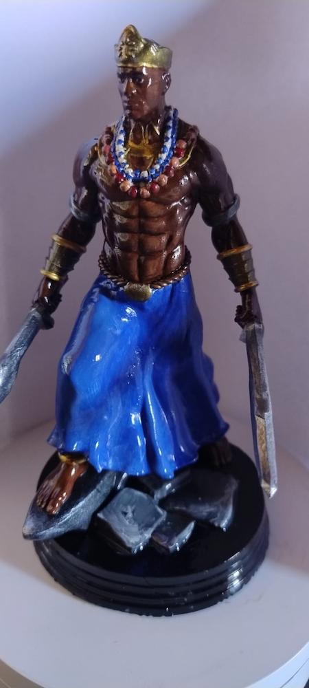 Ogum Imagem em Resina