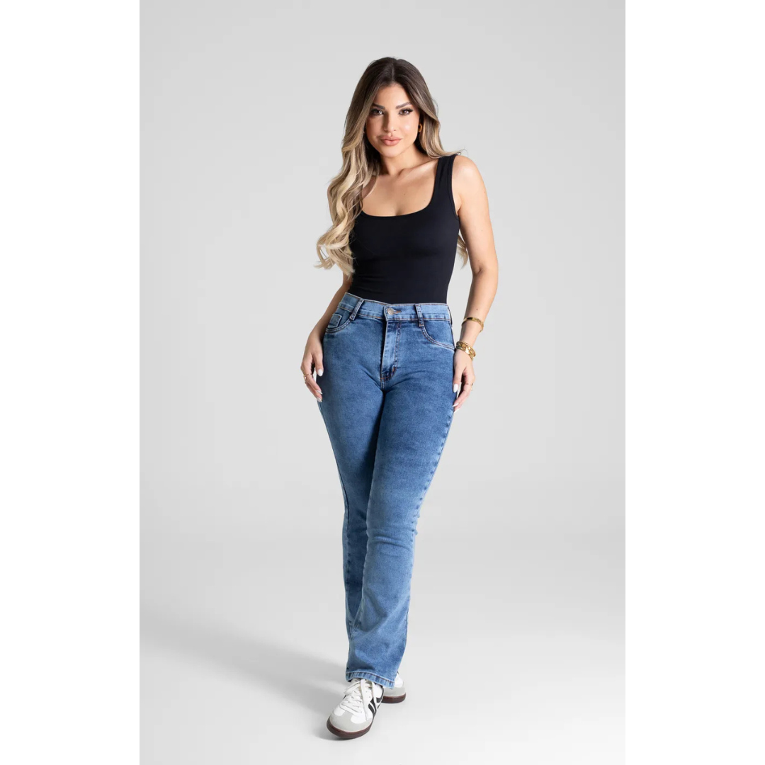 Calça Jeans Wide Leg Petit Sawary