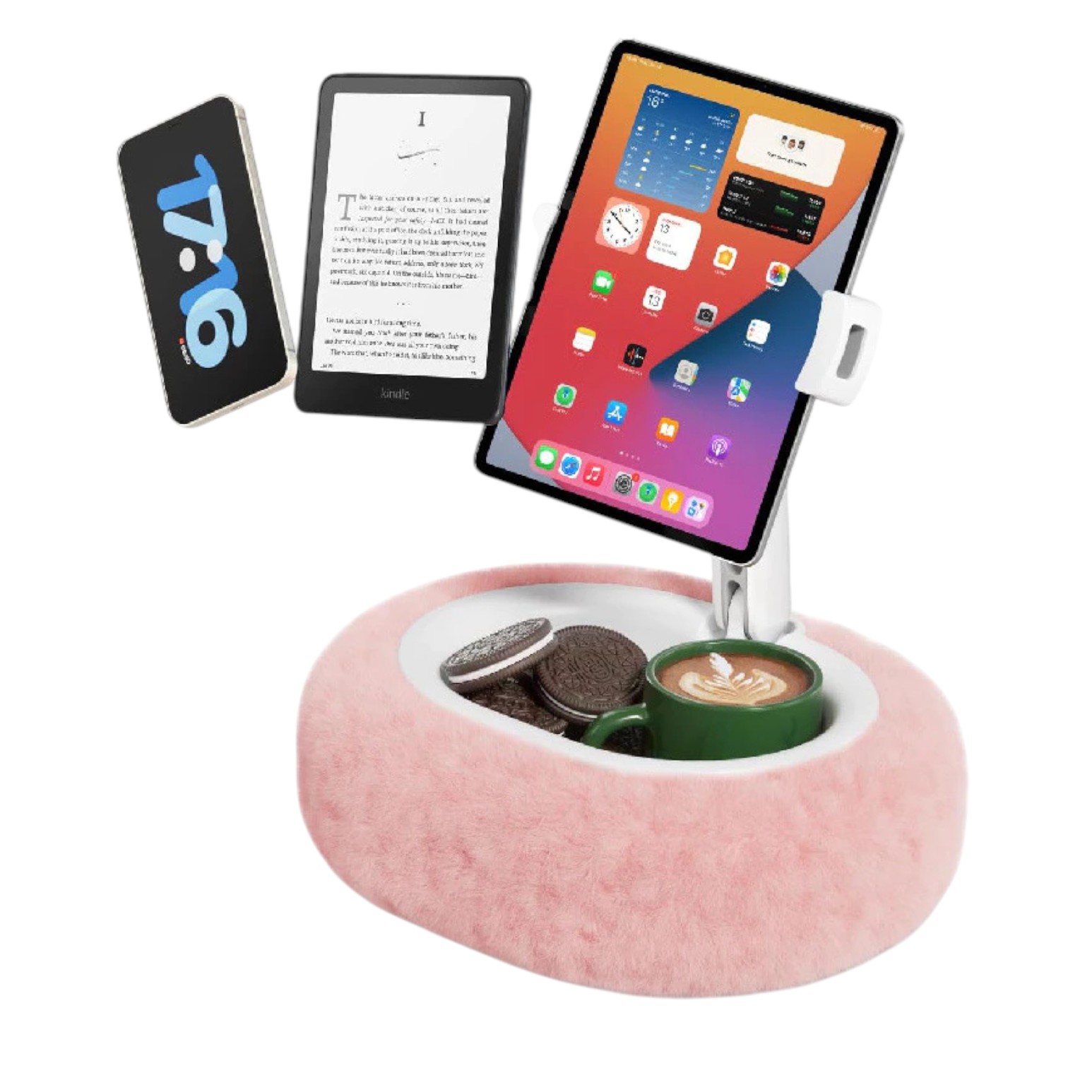 Suporte Kindle com bowl fofinho