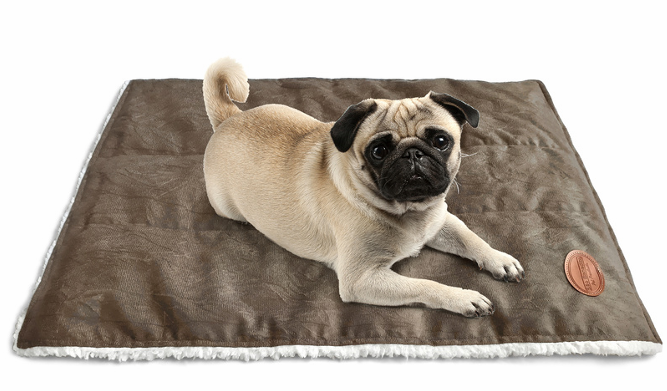 Cama Edredom Pet Super Luxo   Suede Premium e Lã, Dupla Face, com Amarrador