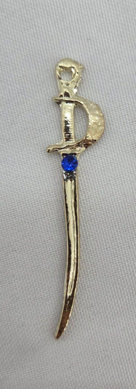 Miniatura Pingente Espada de Ogum Dourado