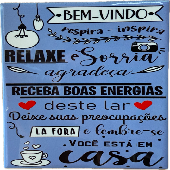 Azulejo Bem-Vindo especial para entrada da sua casa