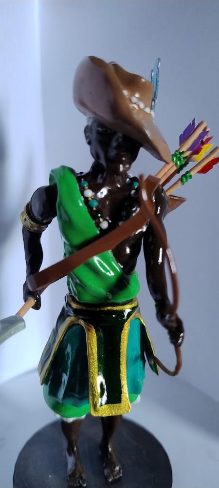 Oxossi imagem em resina