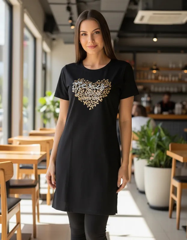 Vestido Feminino 100% Malha de Algodão - Jesus
