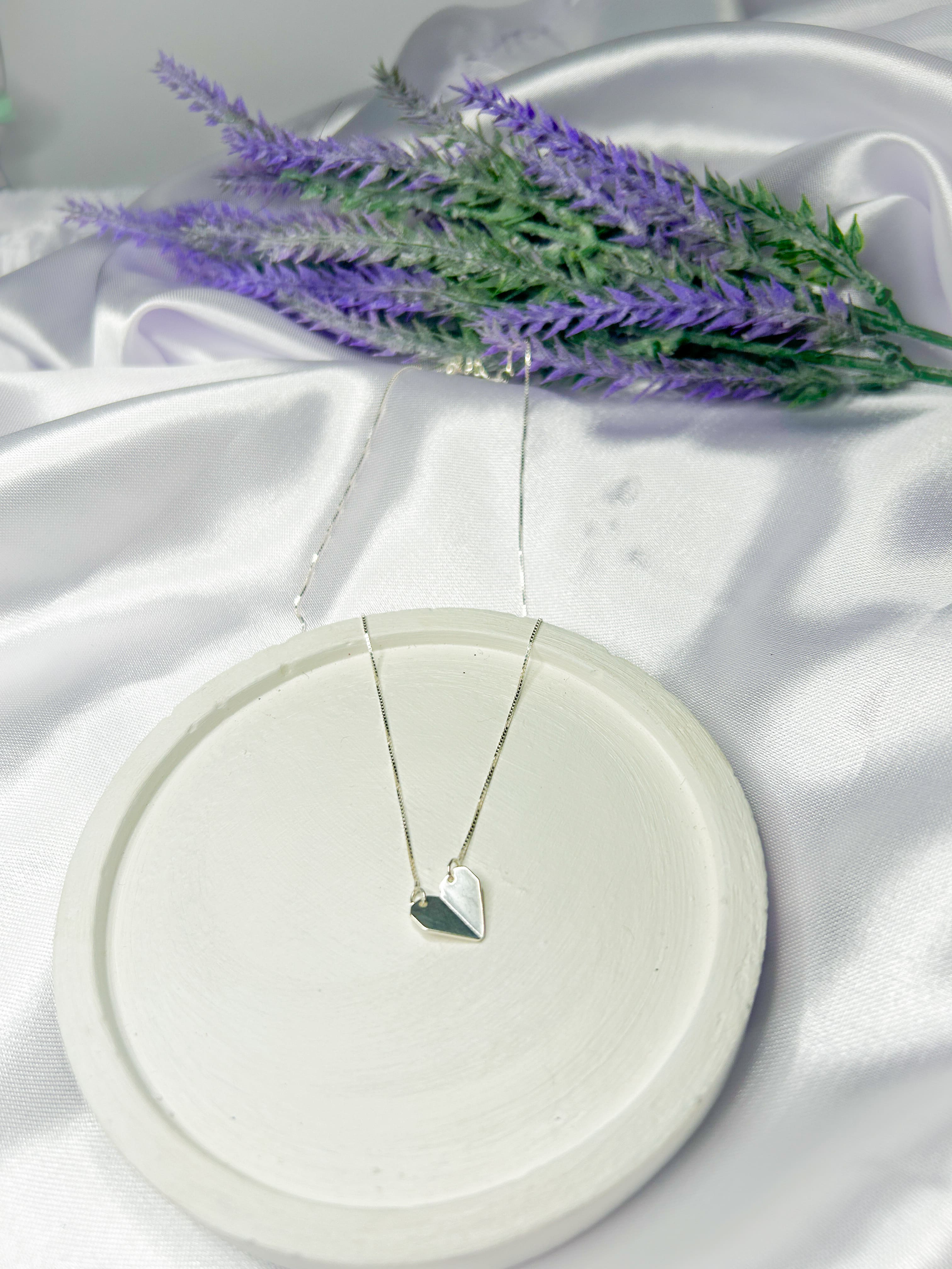 Colar Coração de Origami