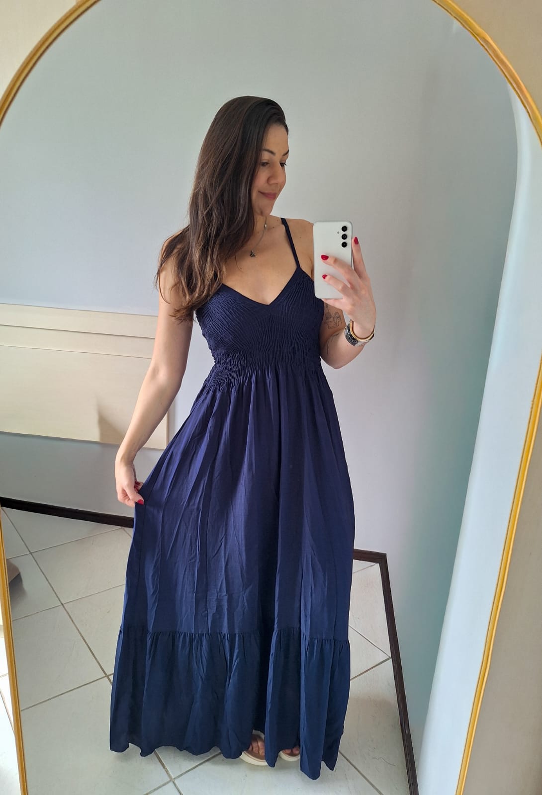 Vestido Kalani - Azul Marinho