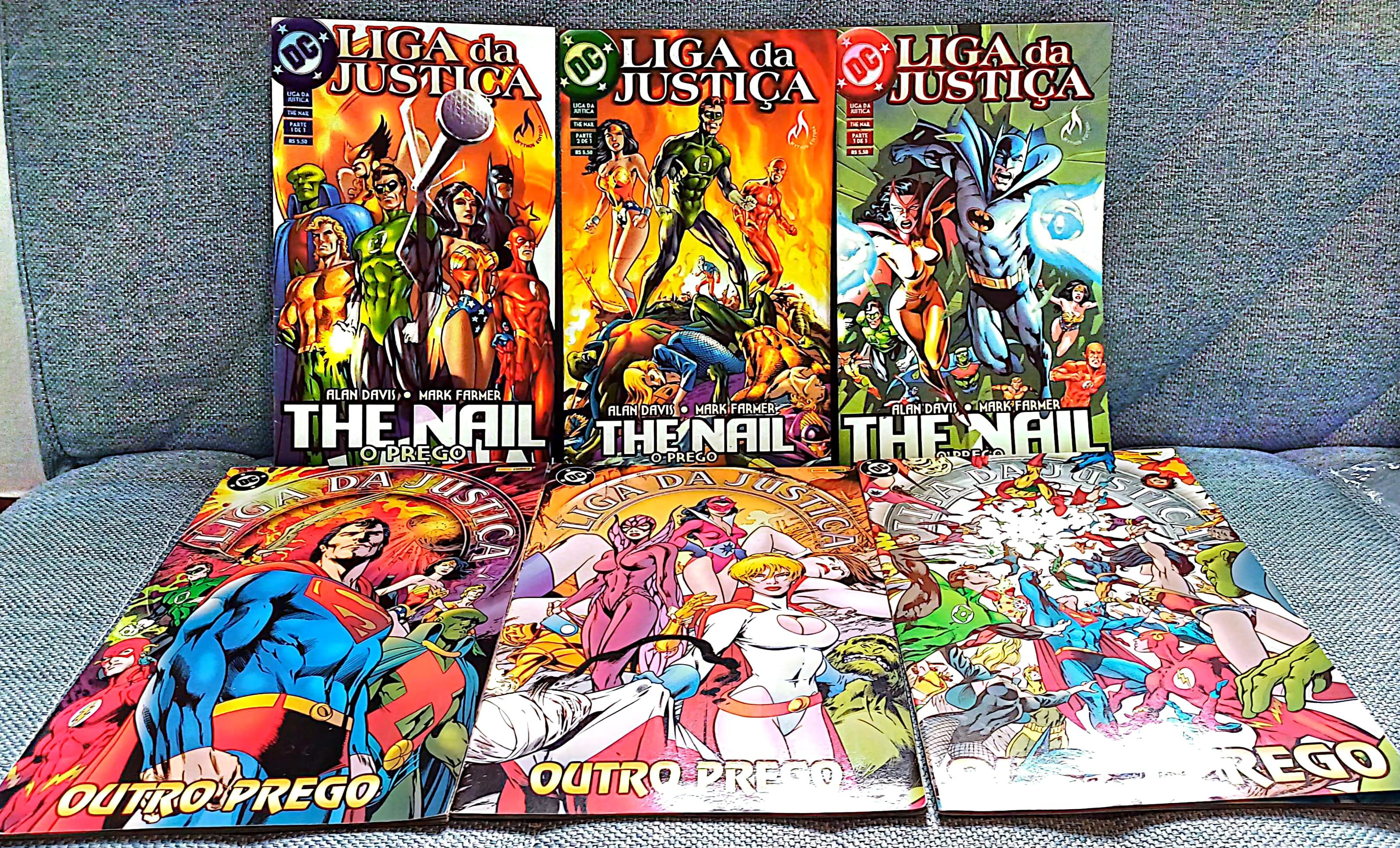 Liga Da Justiça - O Prego + O Outro Prego Completas - 6 Edições - Excelentes