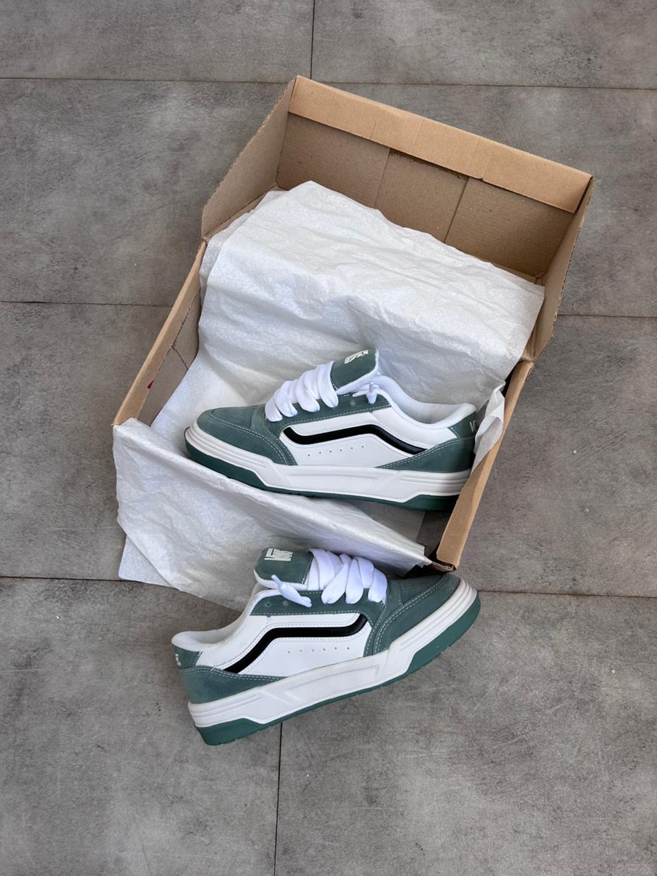 Vans Hylane Tri-Tone Stormy Weather Verde e Branco