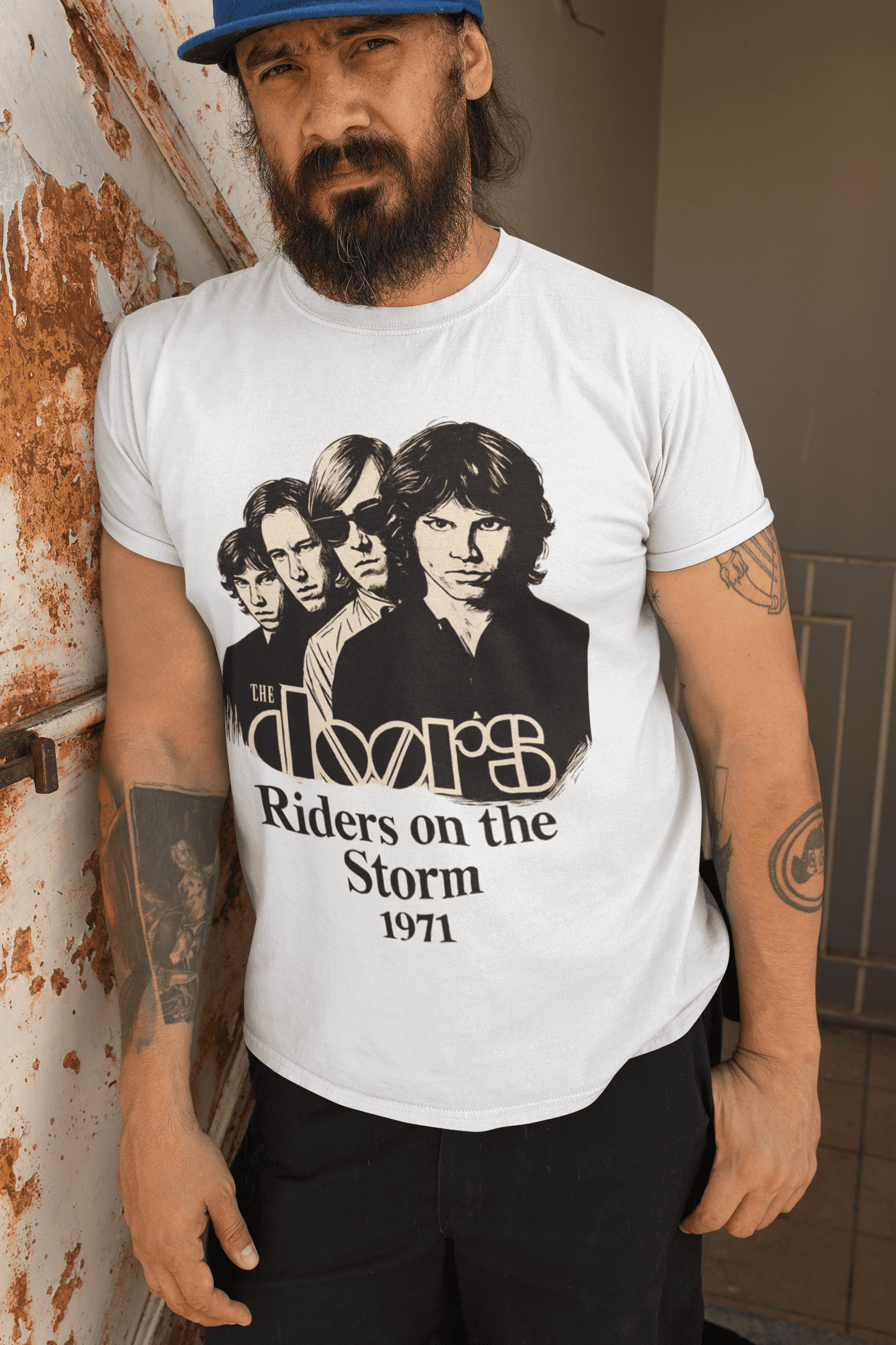 Camiseta The Doors 2 Desenho (Estampa em DTF TÊXTIL)