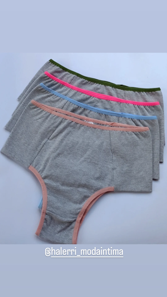 calcinha cintura alta cor cinza