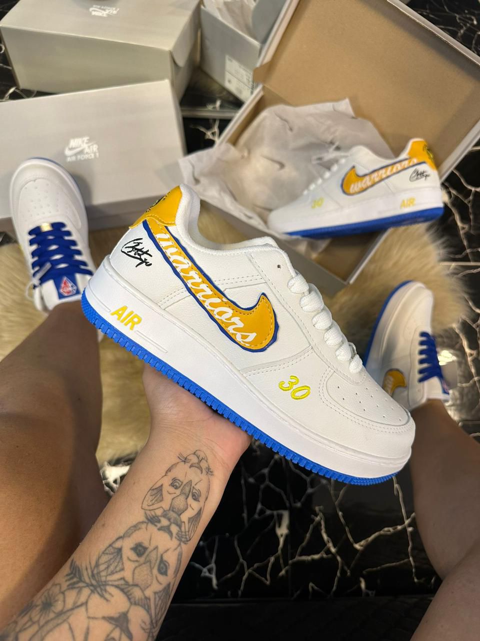 Nike Air Force 1   Edição Warriors