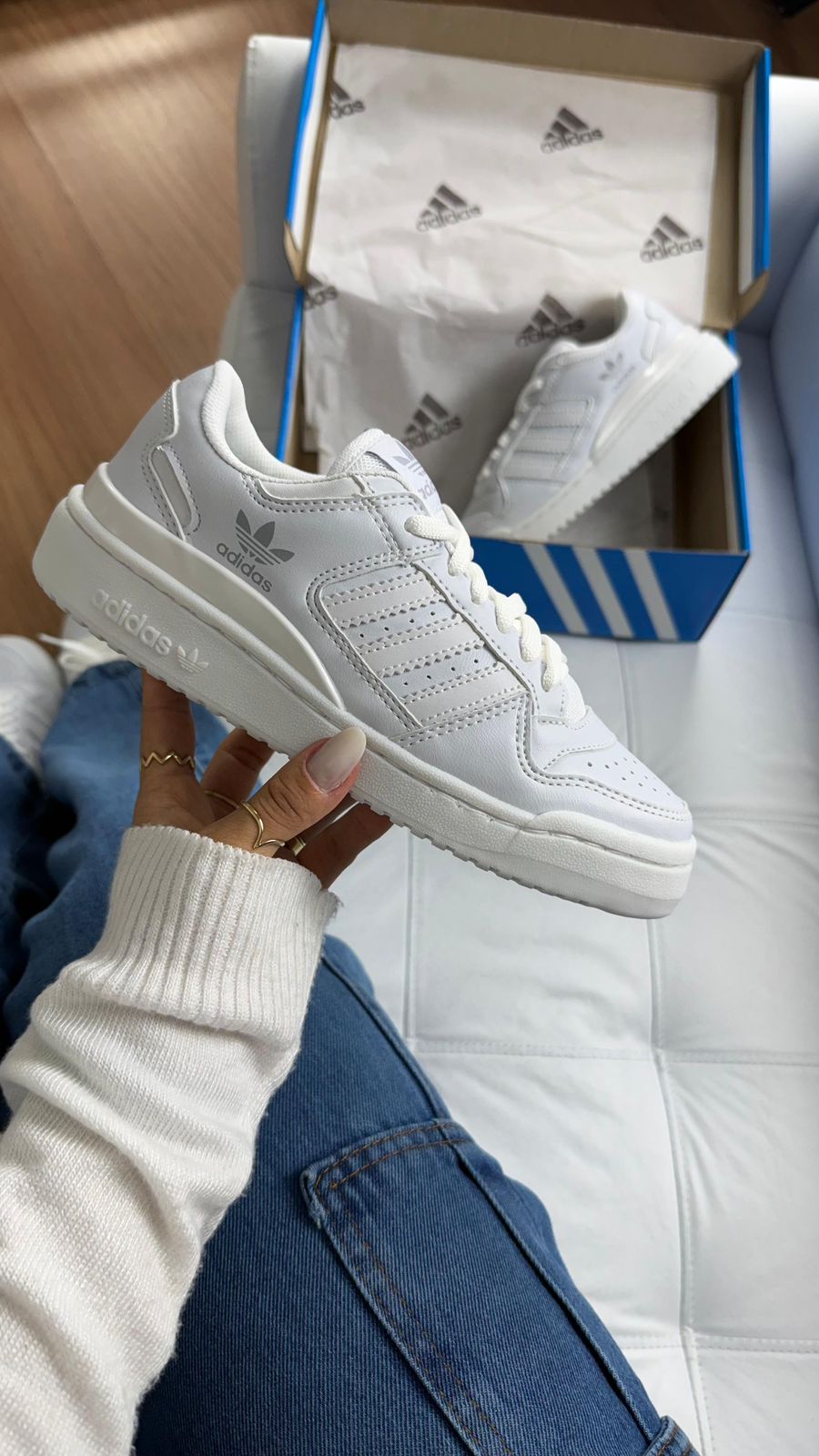 Adidas Forum Cano Baixo Branco