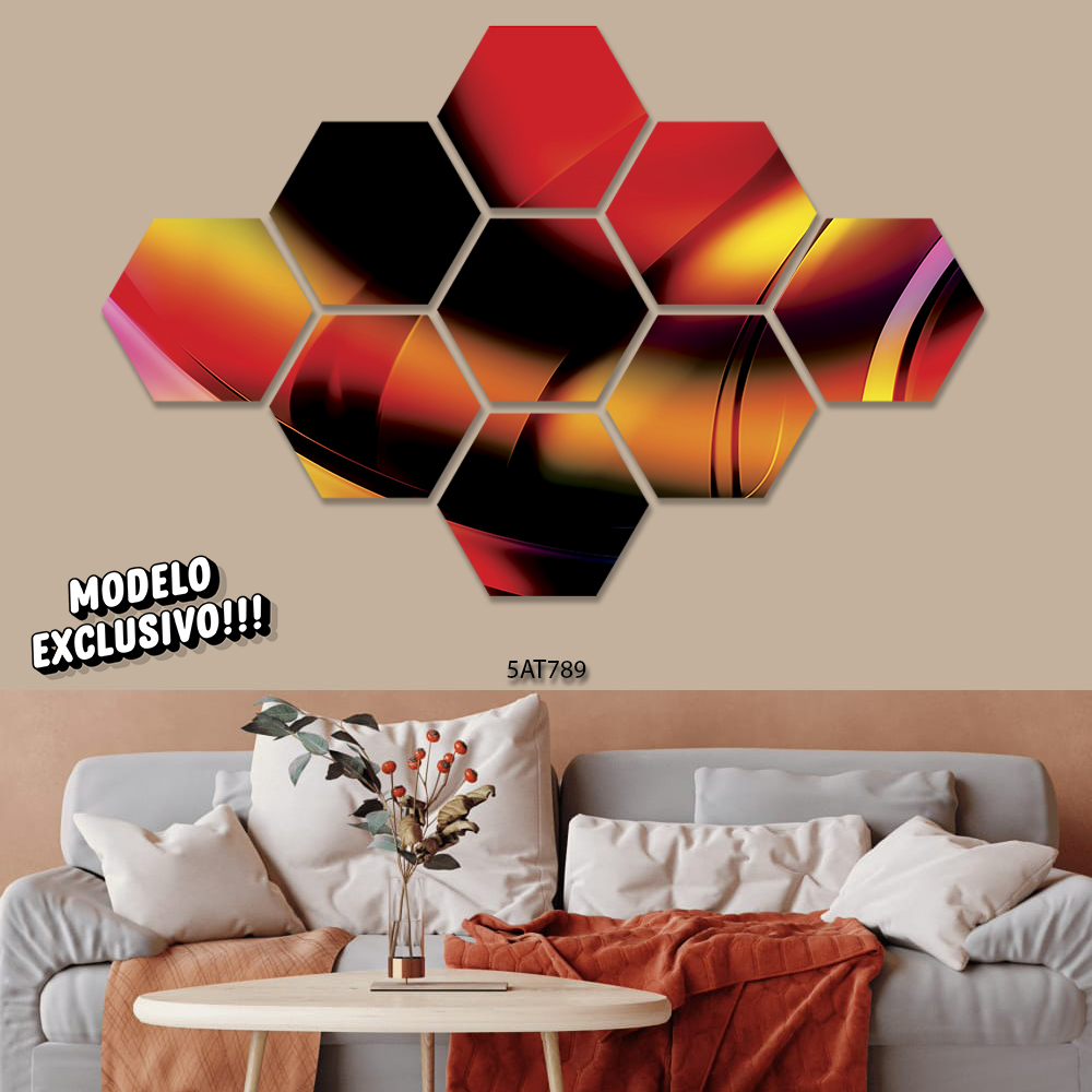 Quadro Decorativo Abstrato  Mod.1