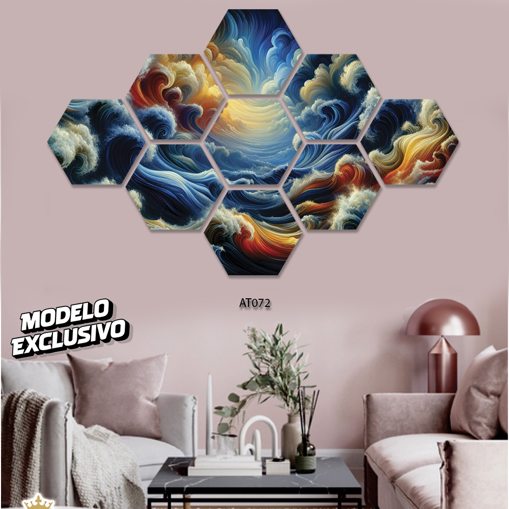 Quadro Decorativo Abstrato  Mod.2