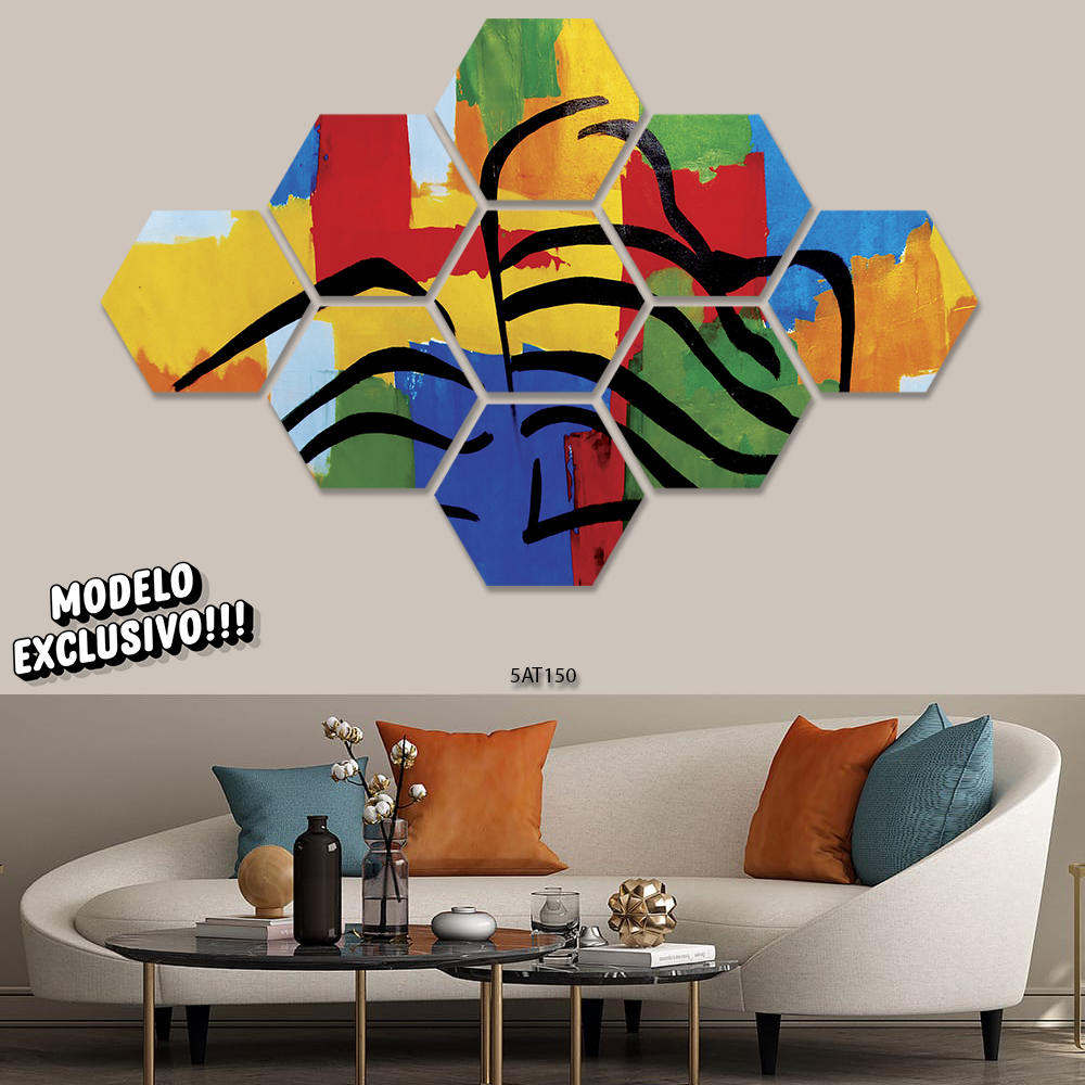 Quadro Decorativo Abstrato  Mod.4