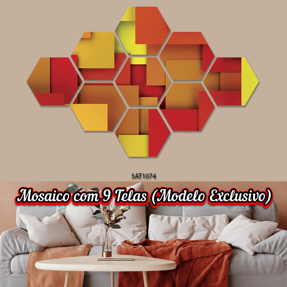 Quadro Decorativo Geométrico  Mod.3